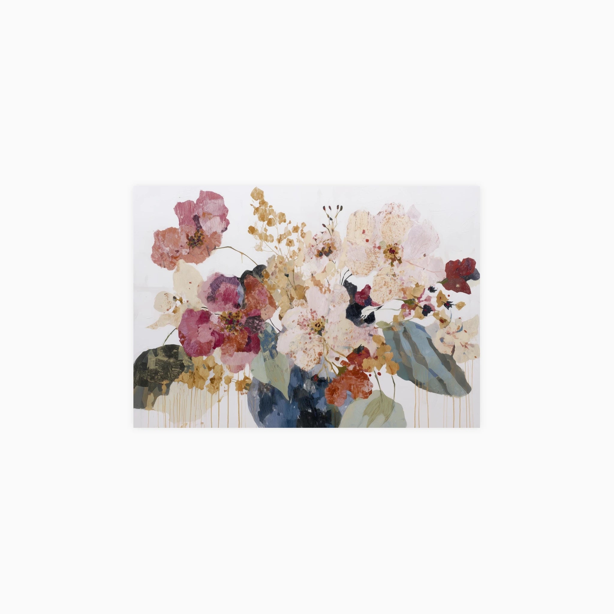 Bouquet with Gold Accents Poster