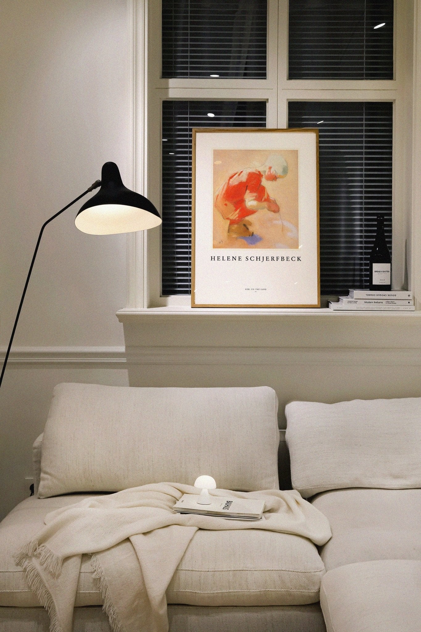 Girl On The Sand Poster