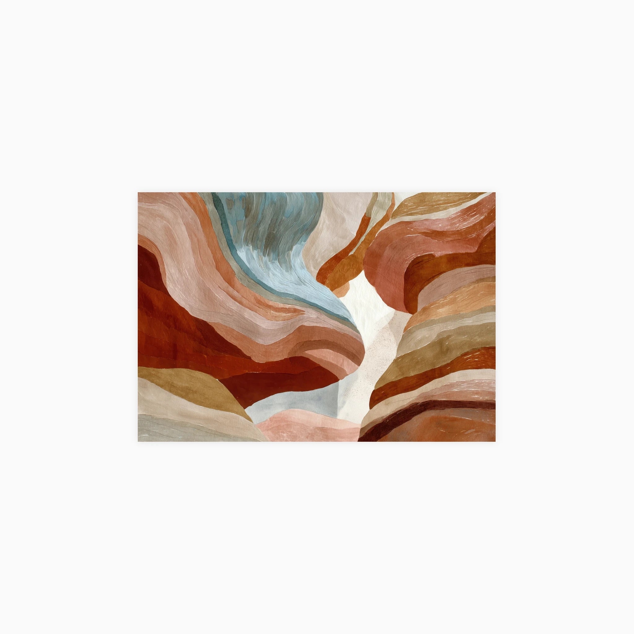 Flowing Canyon Walls Poster