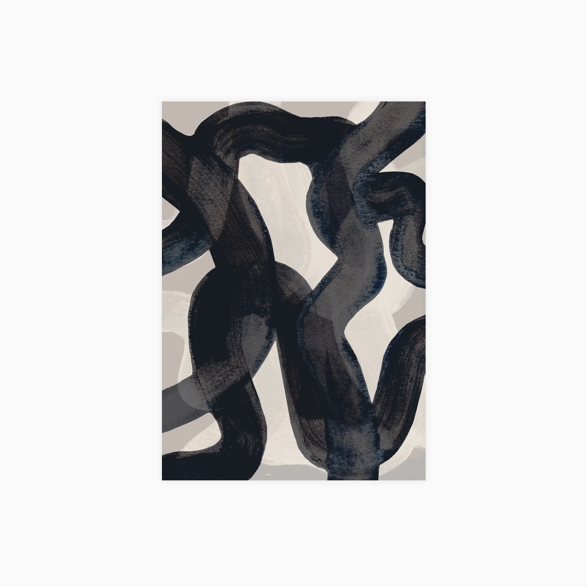 Abstract Brush Strokes 65 Poster