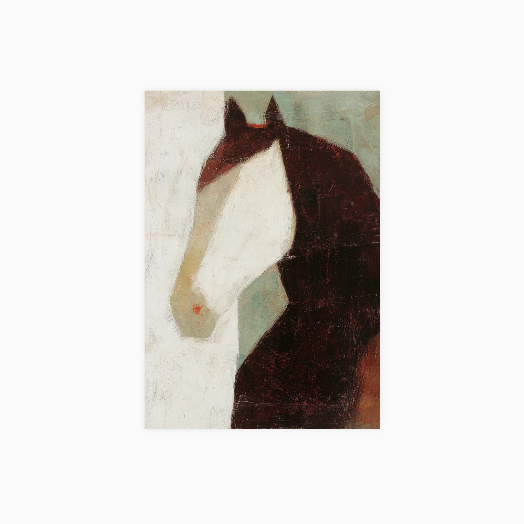 Minimalist Horse Portrait Poster