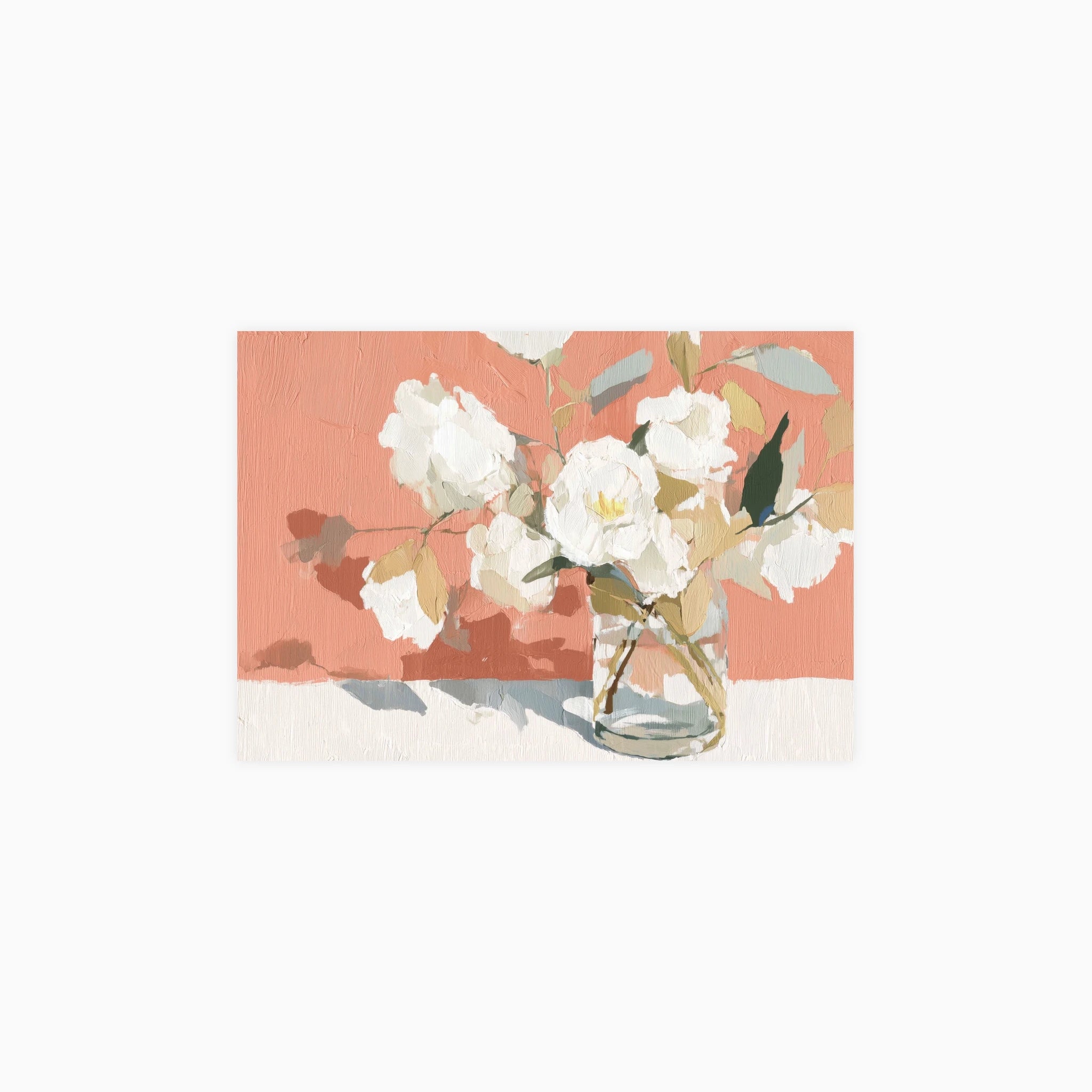 Garden Roses in Vase Poster