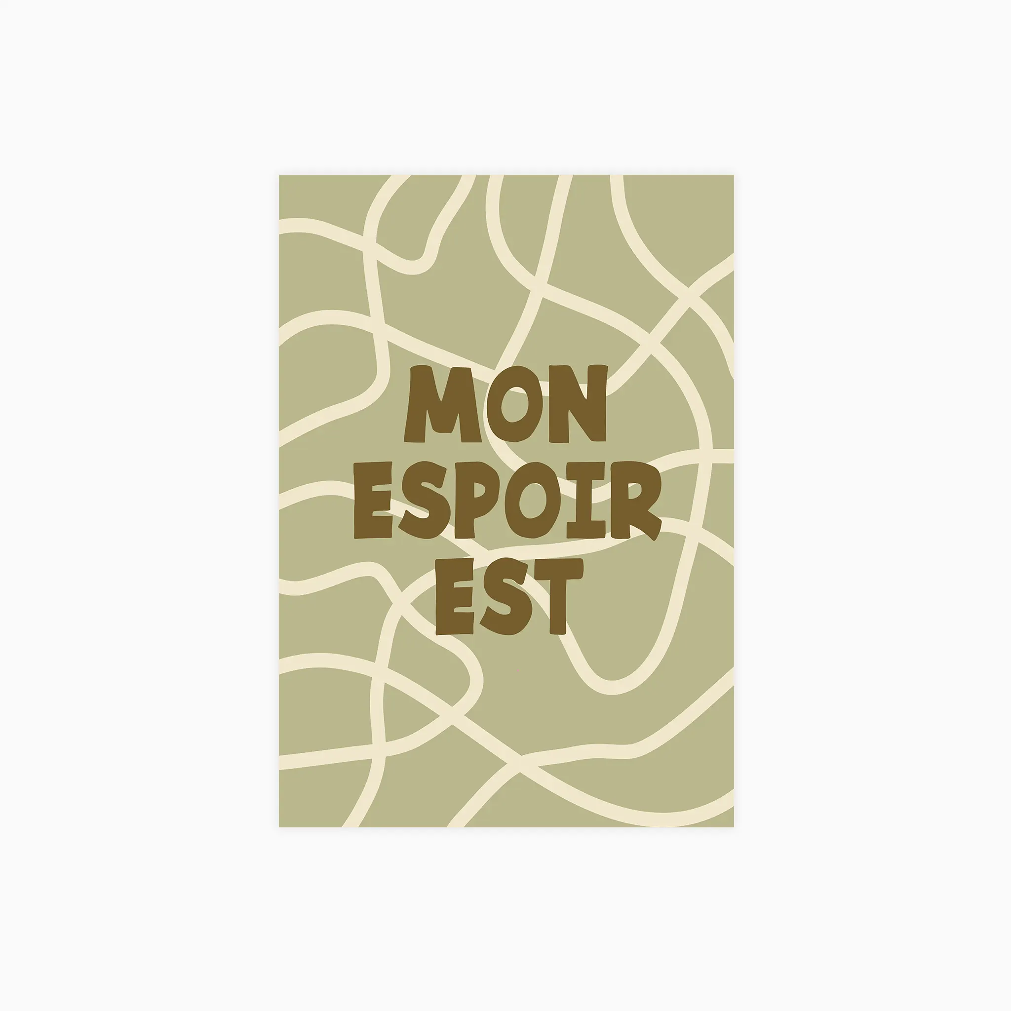 Mon Espoir Est Poster