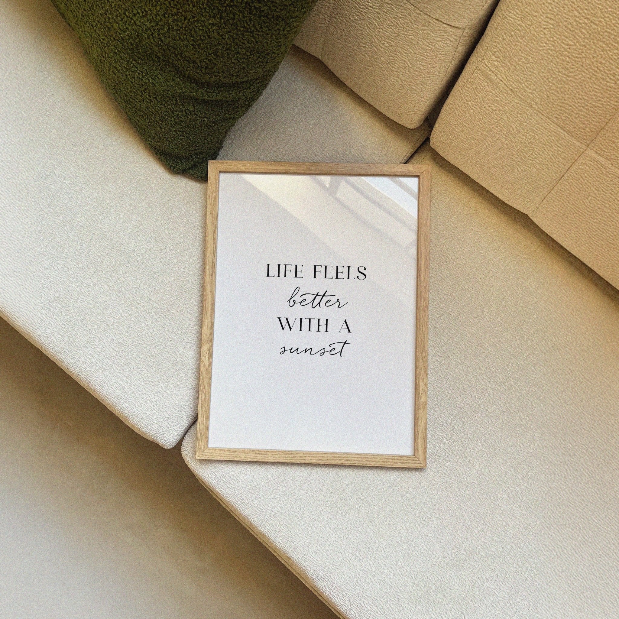 Better with a Sunset Poster