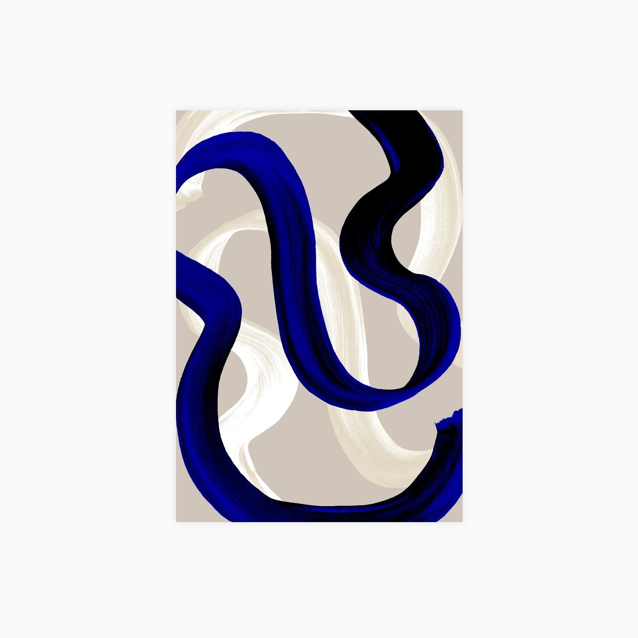 Abstract Brush Strokes 80 Poster