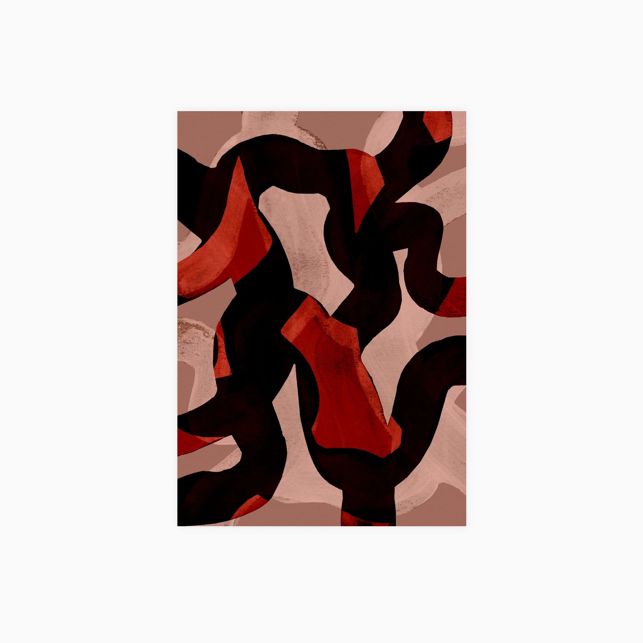 Abstract Brush Strokes 65W Poster