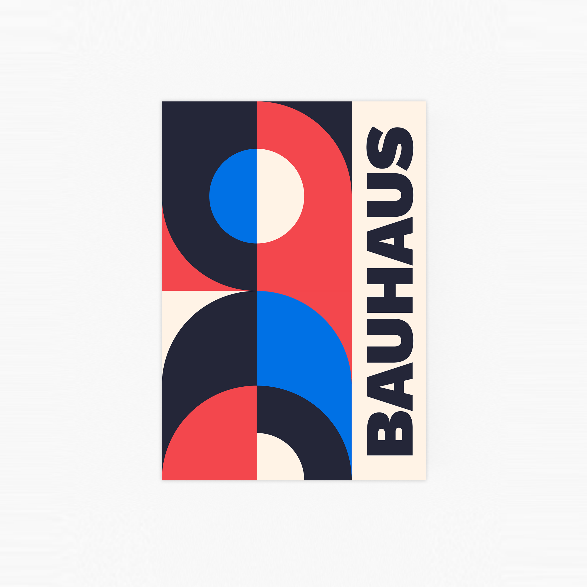 Bauhaus Pattern Poster