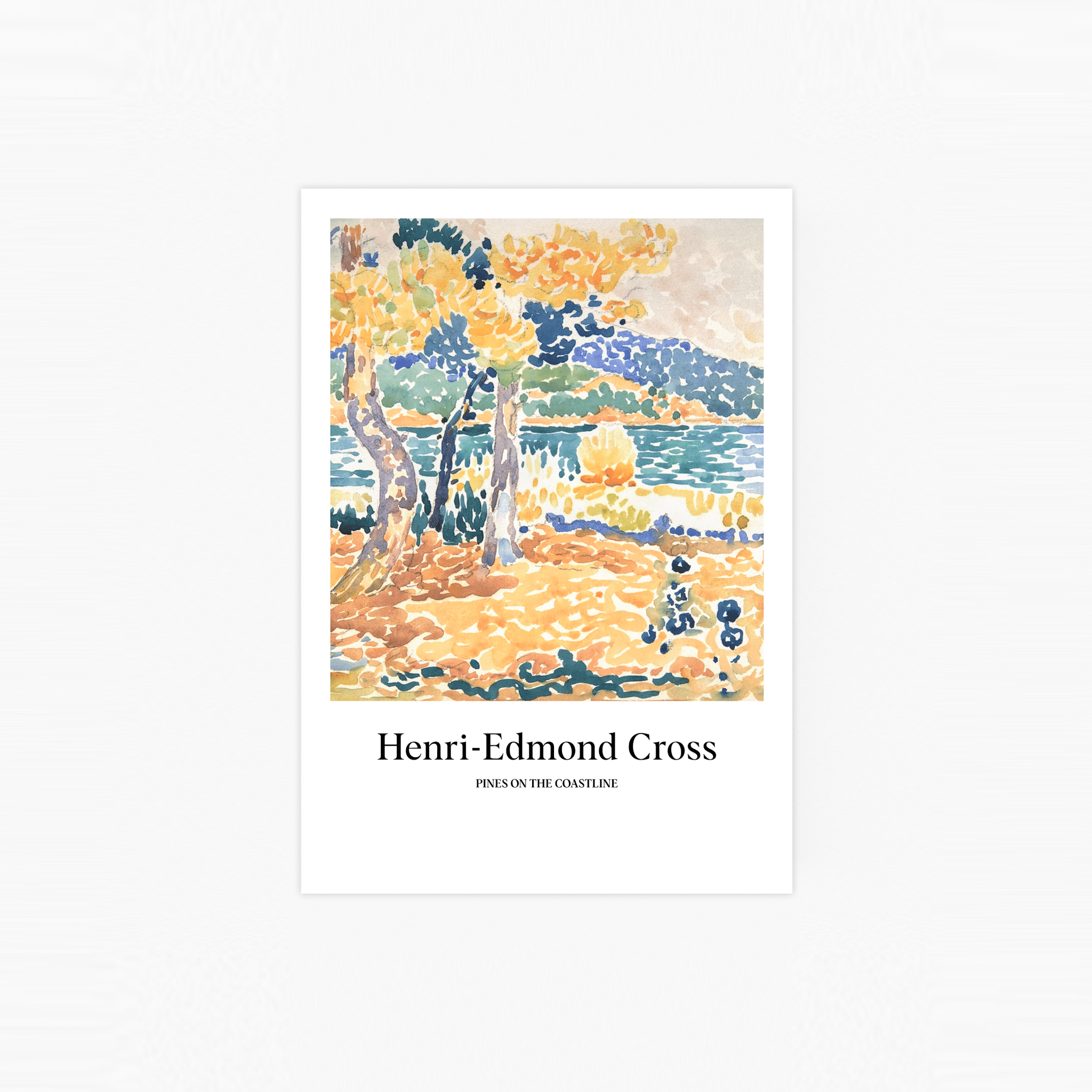 Pines on the Coastline Poster