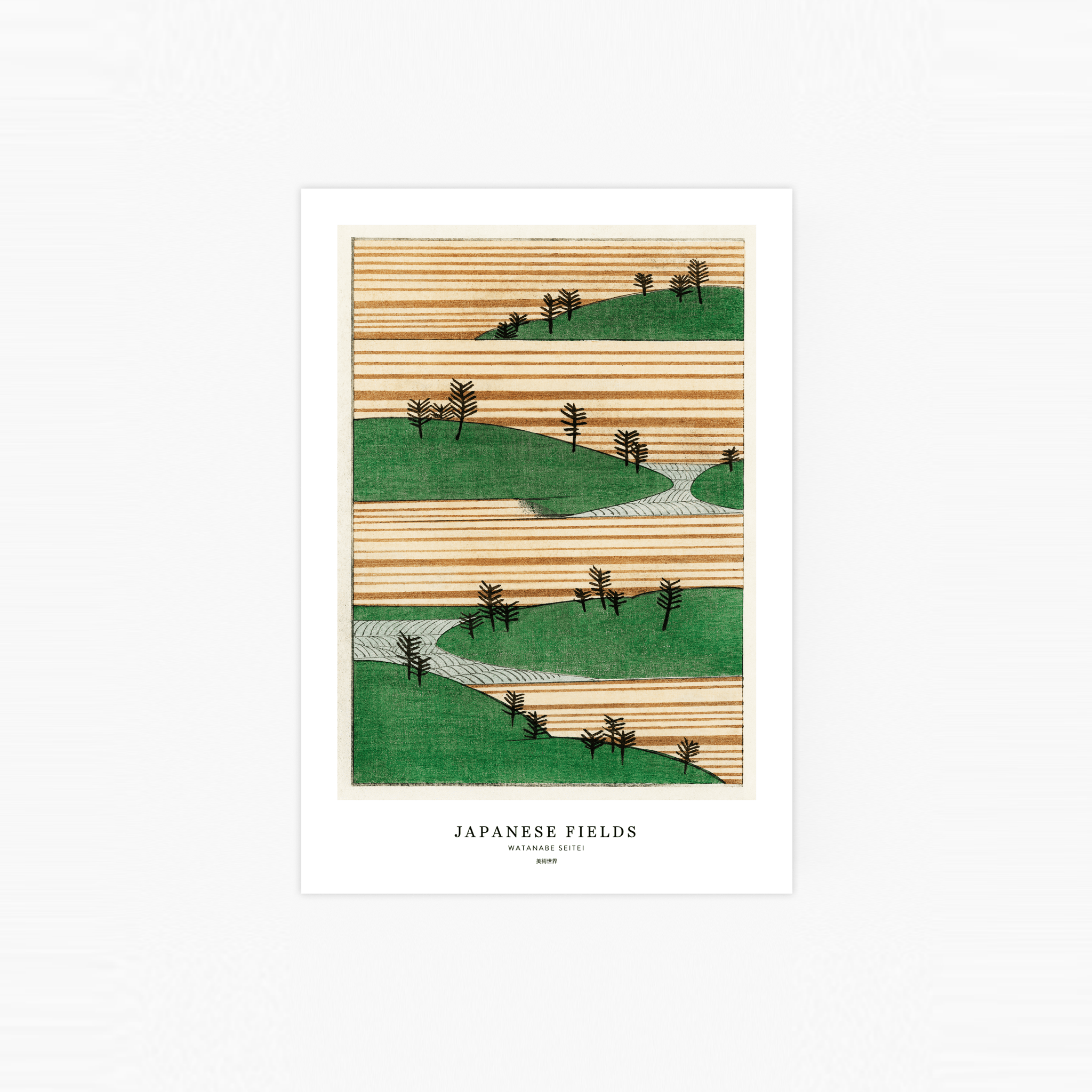 Japanese Fields Poster