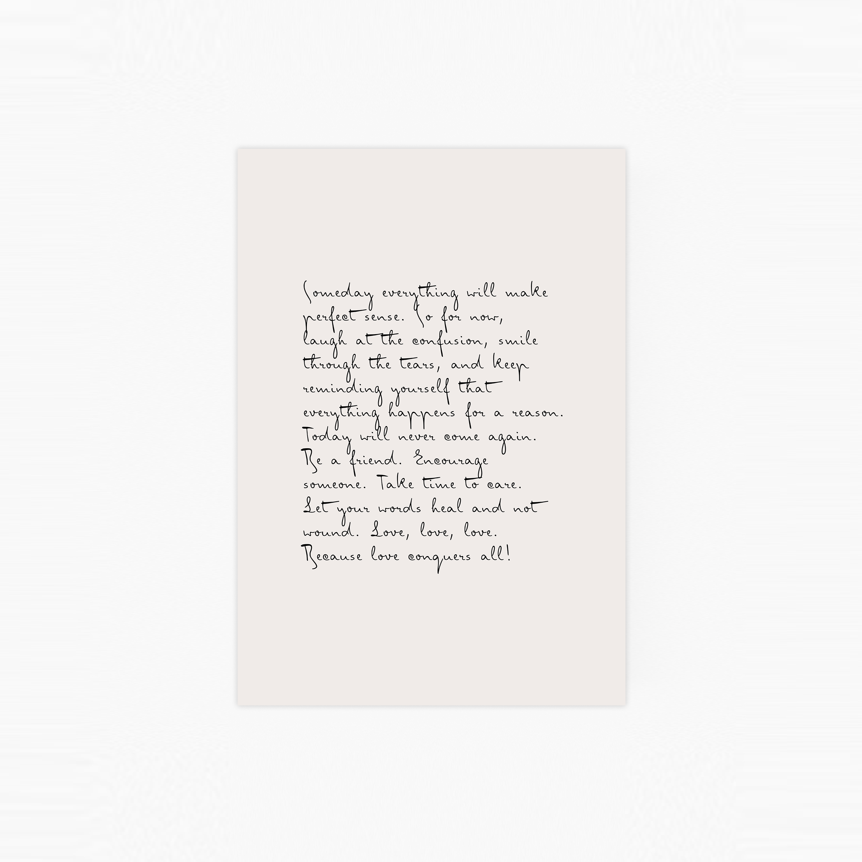 The Letter Poster