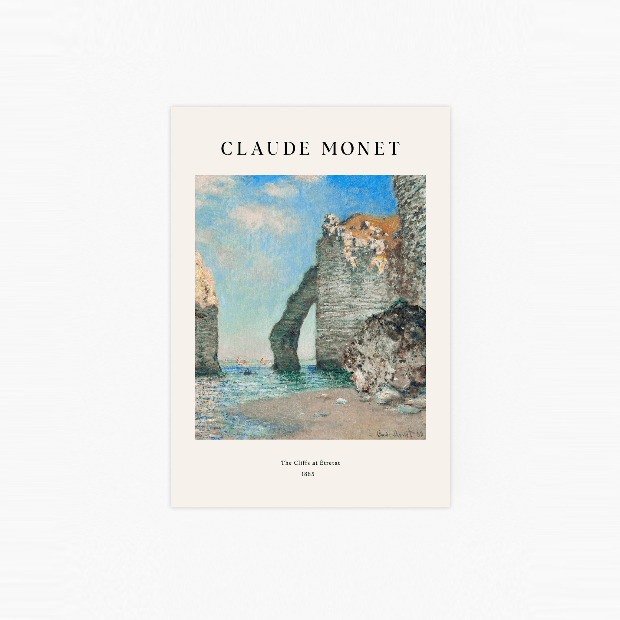 The Cliffs at Étretat Poster