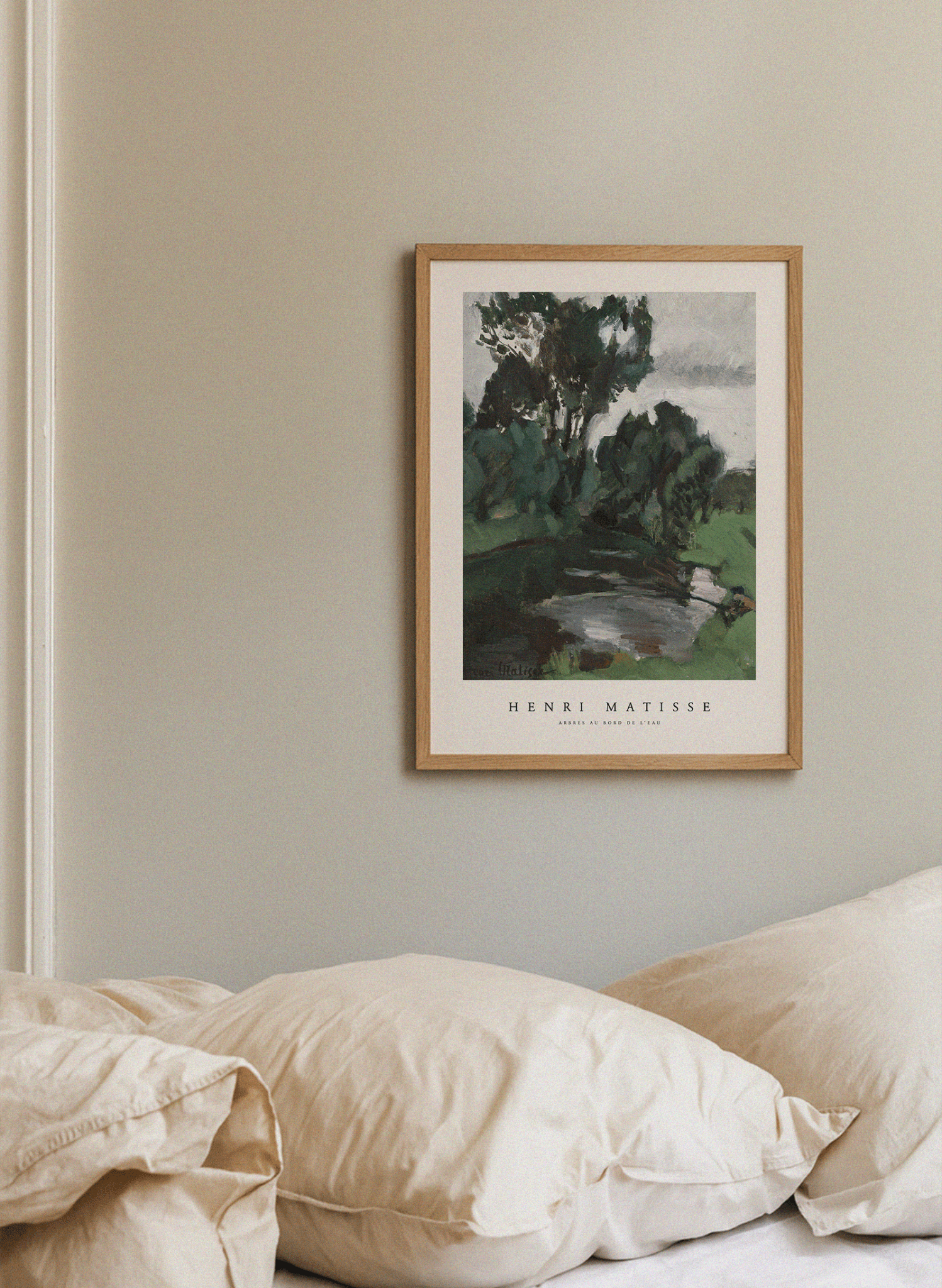 Arbres Au Bord De L’eau Poster