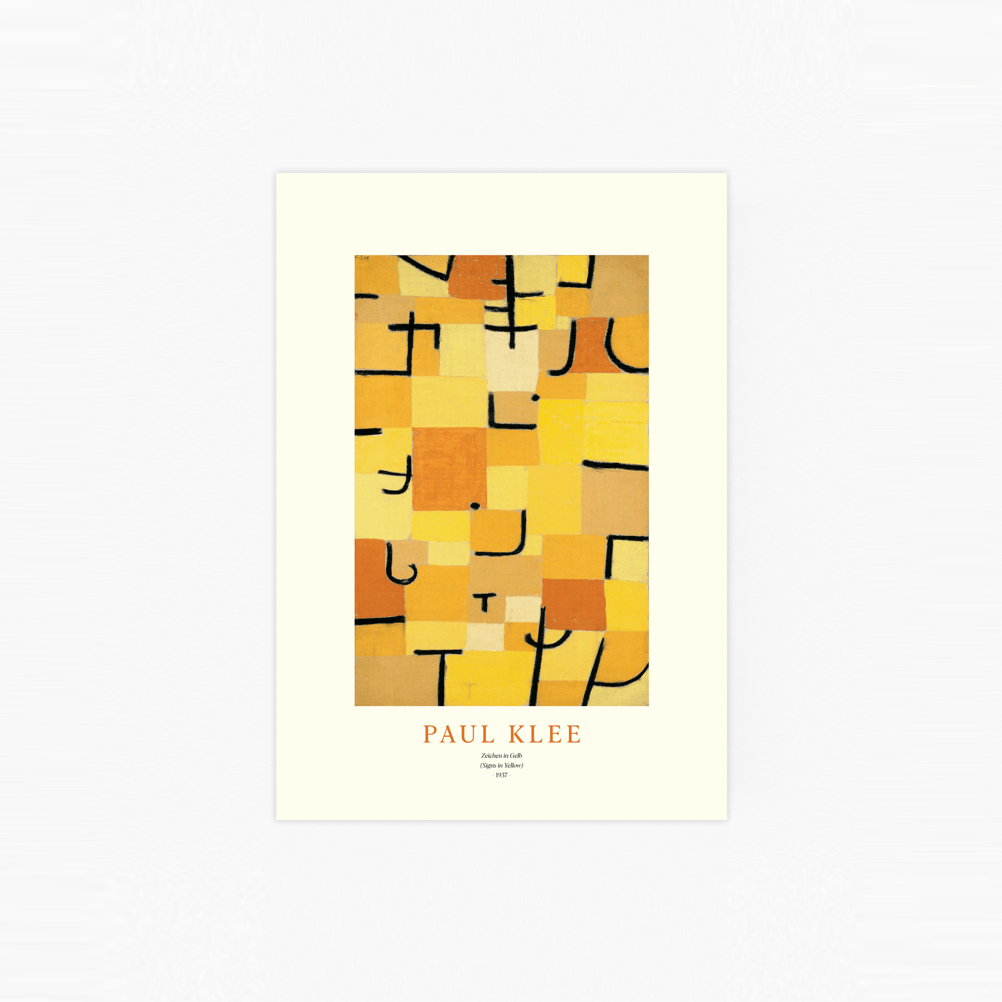 Signs in Yellow Poster