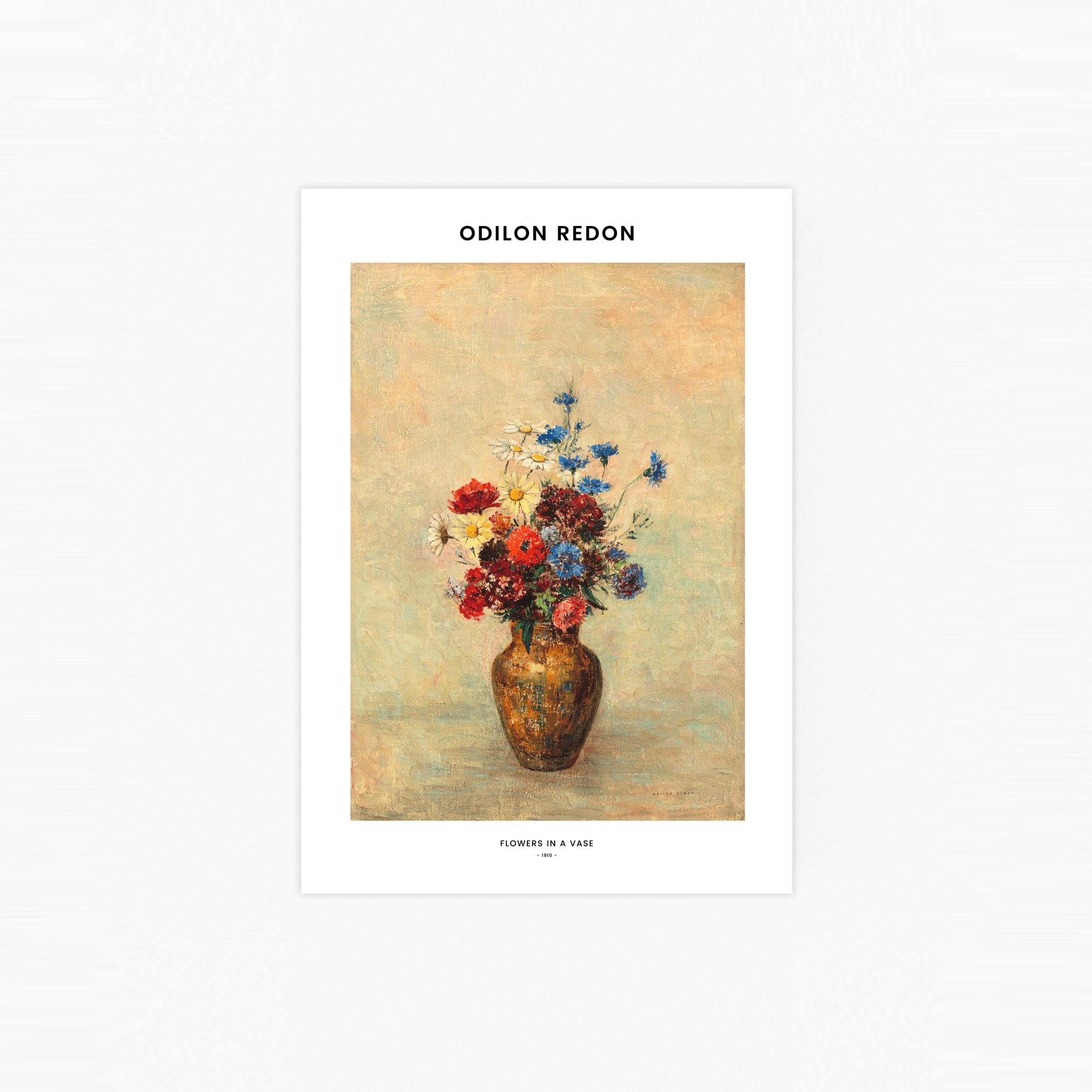 Flowers in a Vase Poster
