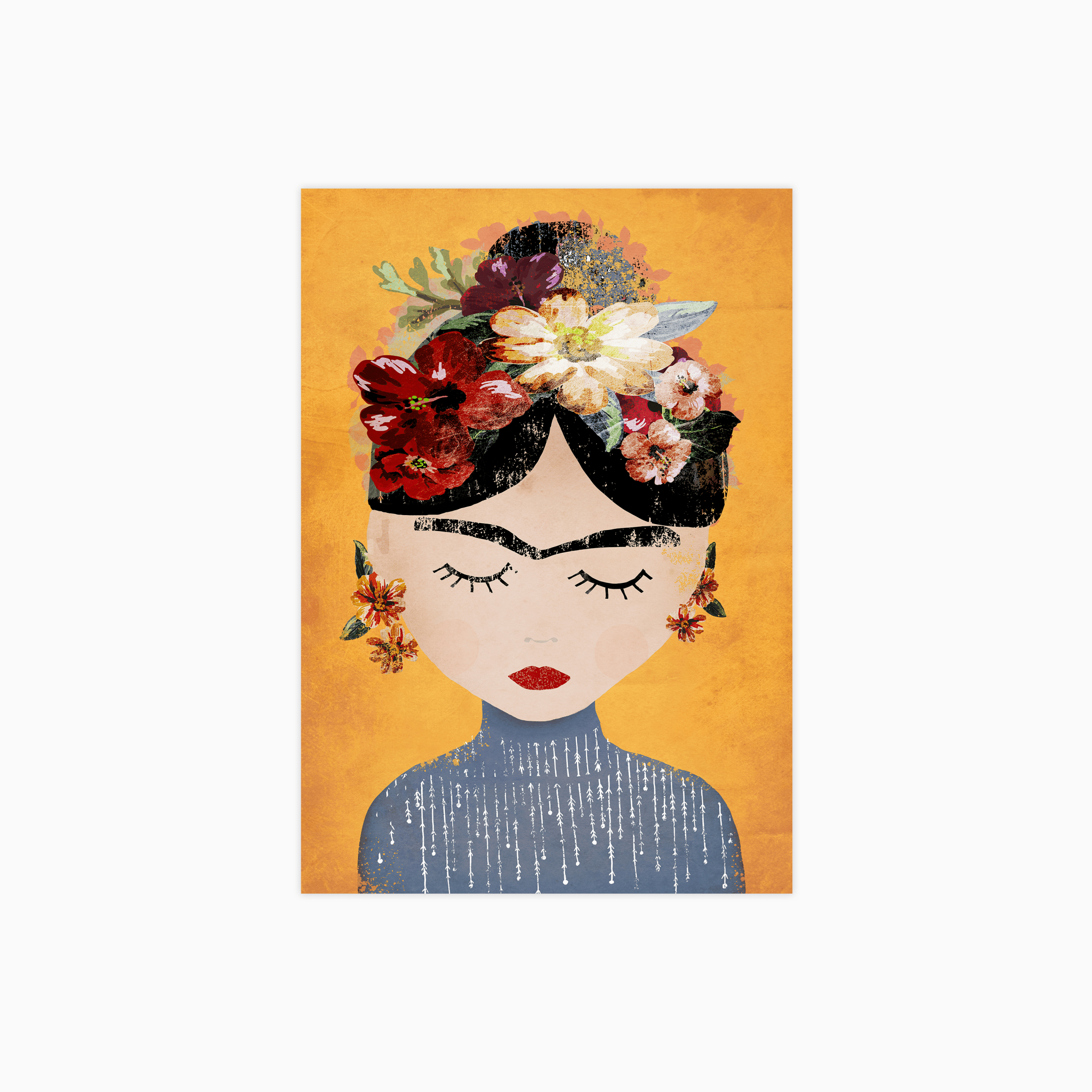 Frida Yellow Poster