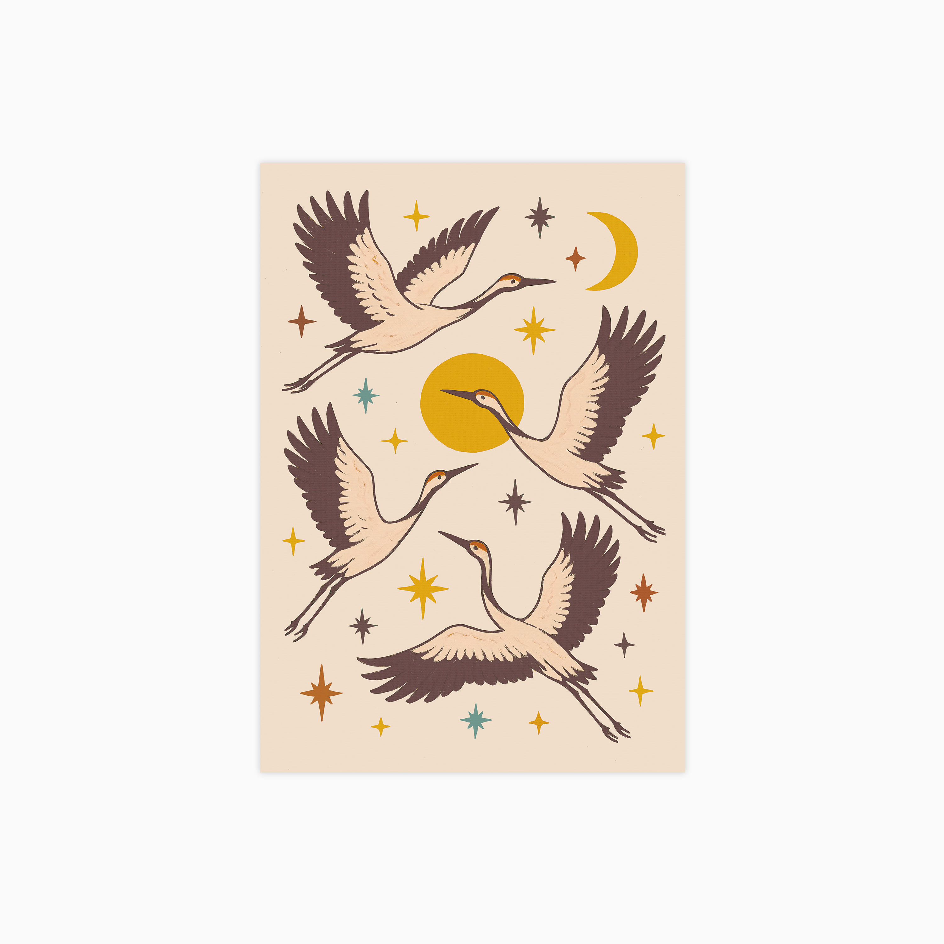 Cranes Magic Poster