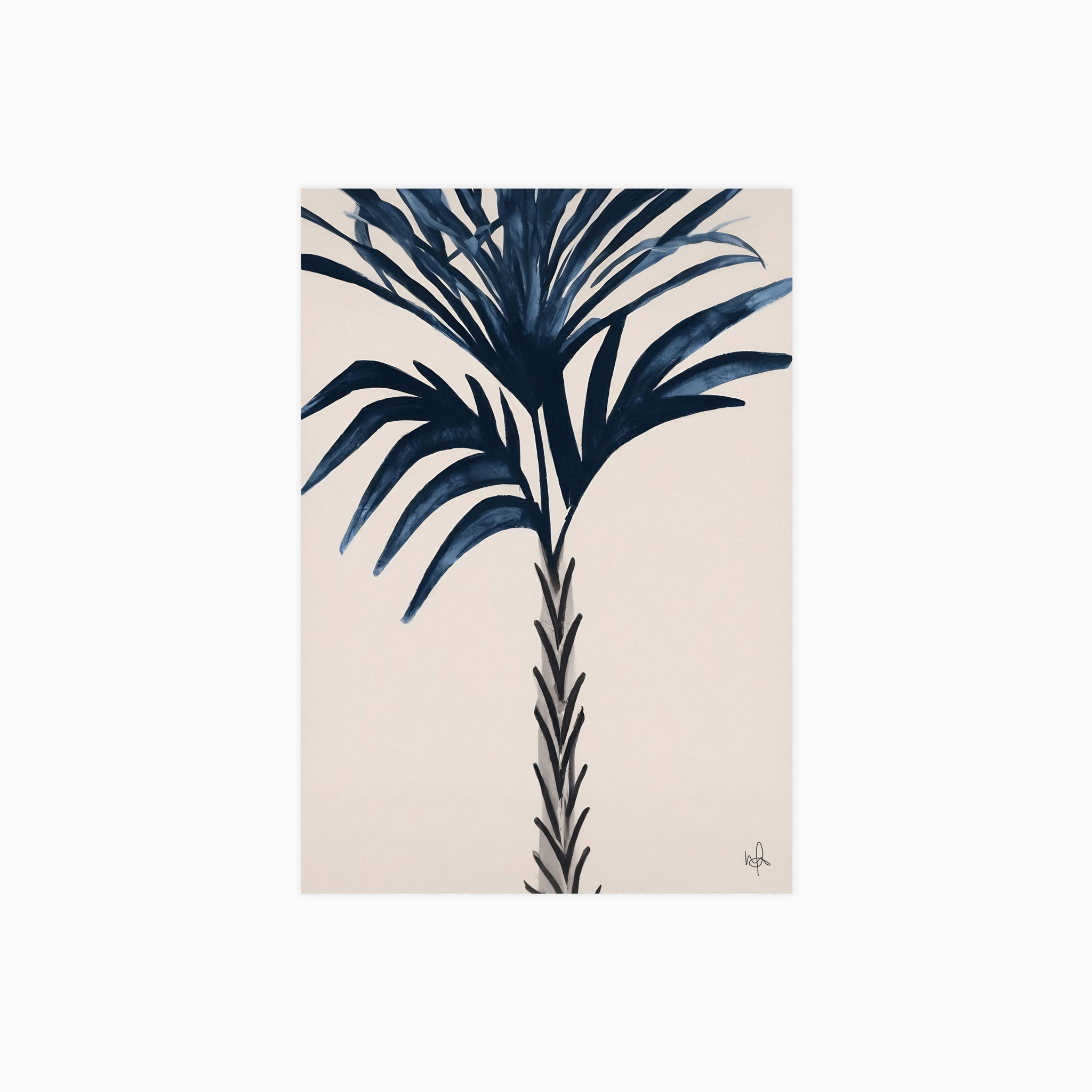 Indigo Palm Love Poster
