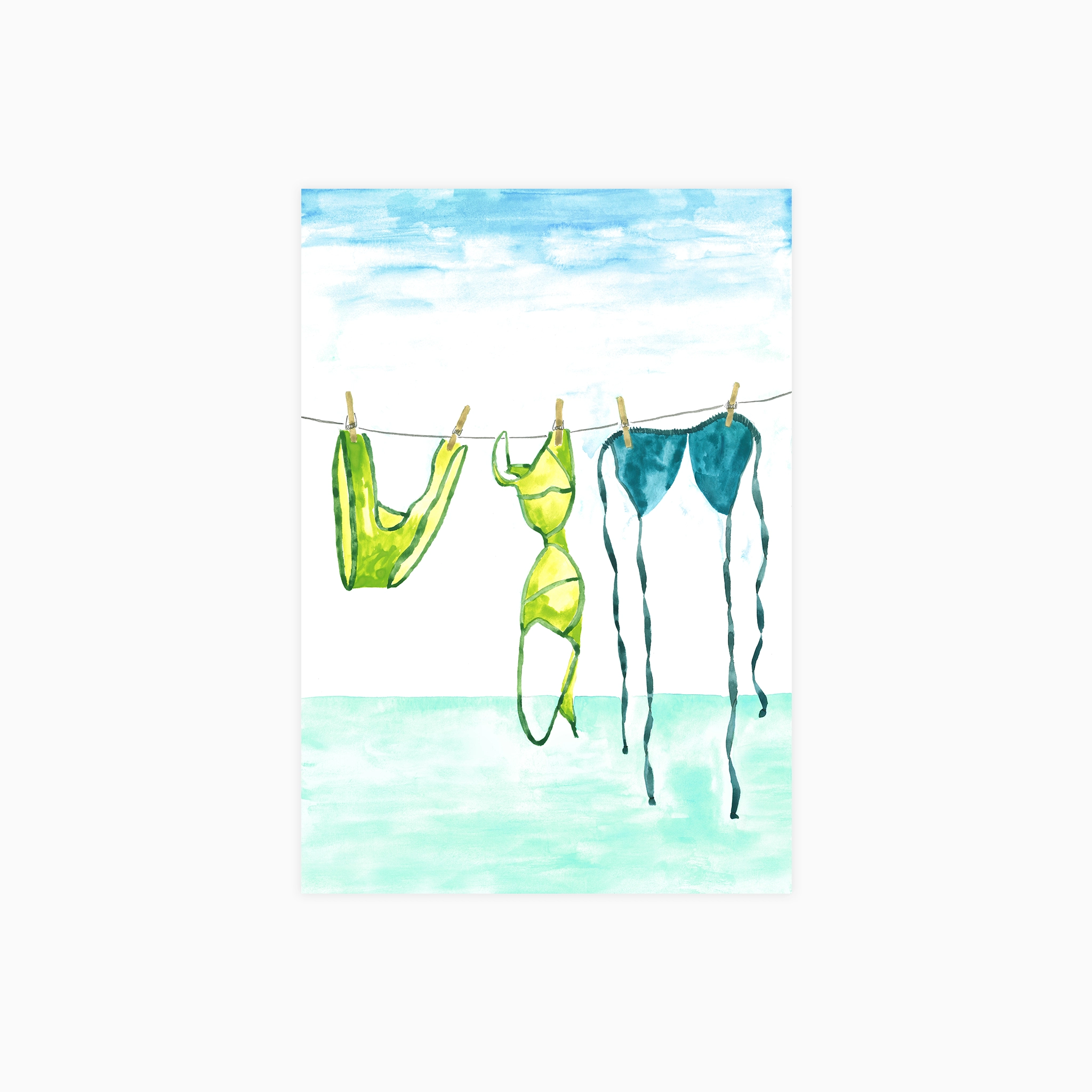 Bikini Beach Day Poster