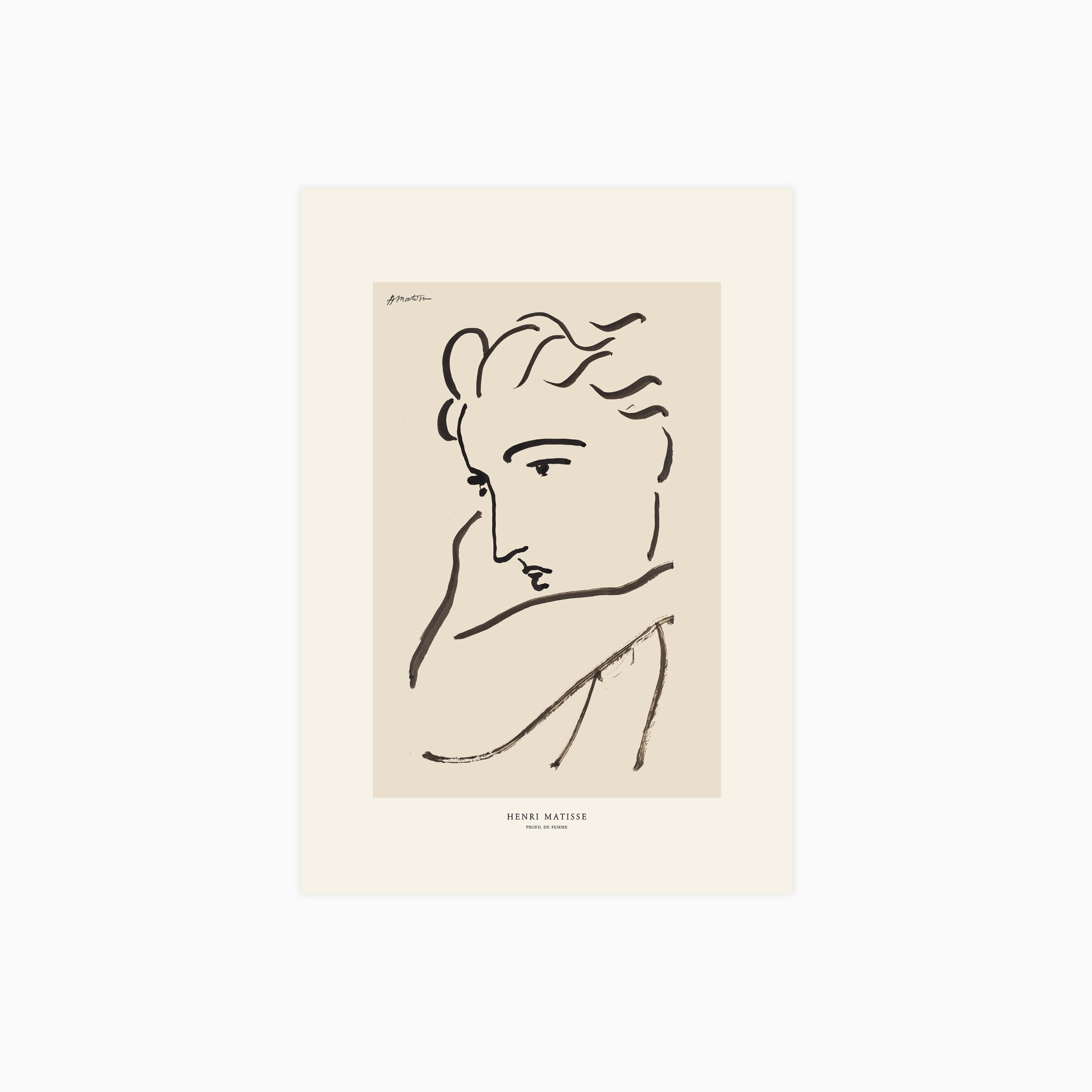 Profil de Femme Poster